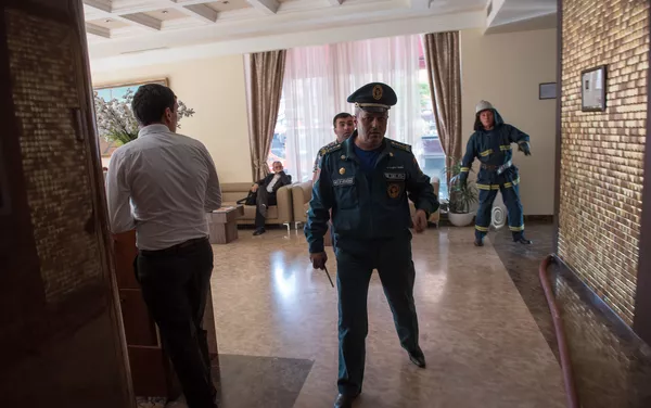 Пожар в гостинице Националь Пожар в гостинице Националь - Sputnik Армения