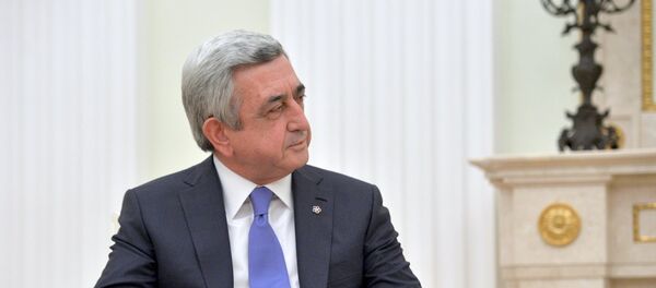 Президент Армении Серж Саргсян - Sputnik Армения