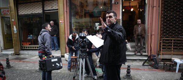 Режиссер Эрик Назарян. Съемки фильма Полис - Sputnik Արմենիա