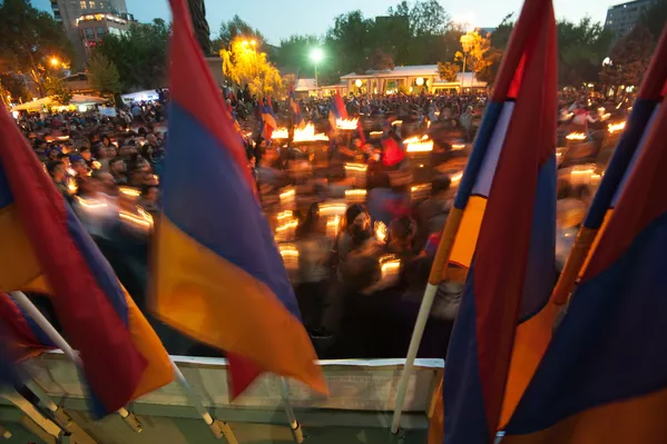 Факельное шествие в Ереване Факельное шествие в Ереване - Sputnik Армения