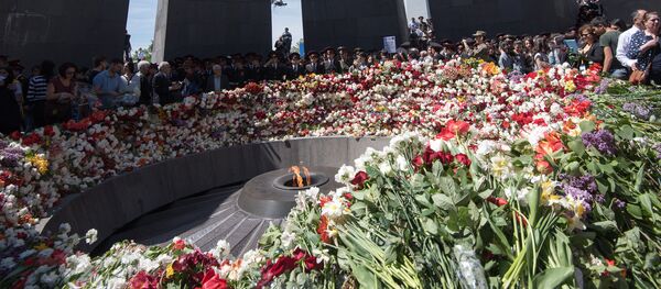 Цицернакаберд. 101 годовщина Геноцида армян Цицернакаберд. 101 годовщина Геноцида армян - Sputnik Армения