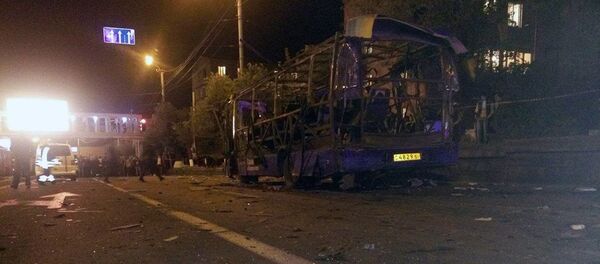 Взрыв автобуса в Ереване Взрыв автобуса в Ереване - Sputnik Армения