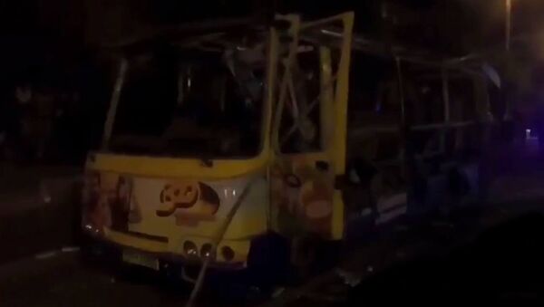 В Ереване взорвался пассажирский автобус - Sputnik Արմենիա