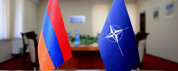 Флаги Армении и НАТО Флаги Армении и НАТО - Sputnik Армения