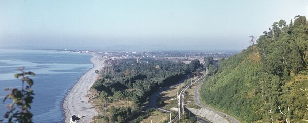 Побережье Черного моря в районе Кобулети Побережье Черного моря в районе Кобулети - Sputnik Армения