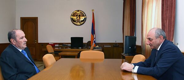Левон Тер-Петросян встретился с президентом НКР Бако Саакяном - Sputnik Արմենիա