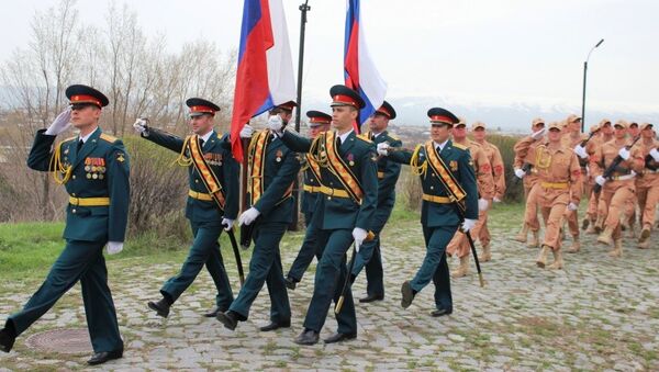 Марш армянских и российских военных - Sputnik Армения