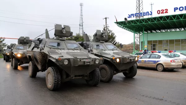 У военной части Мухровани ВС Грузии - Sputnik Армения