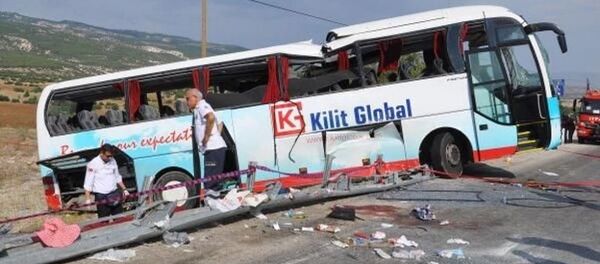 Авария автобуса с туристами в Турции Авария автобуса с туристами в Турции - Sputnik Армения