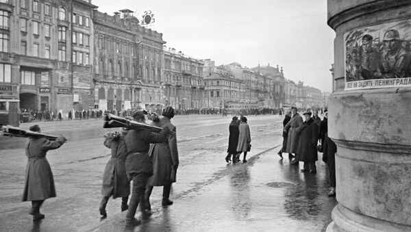 Заготовка дров, Ленинград октябрь 1941 года - Sputnik Армения