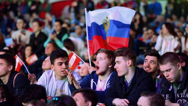 Фан-зона чемпионата мира по хоккею 2016 в Москве - Sputnik Армения