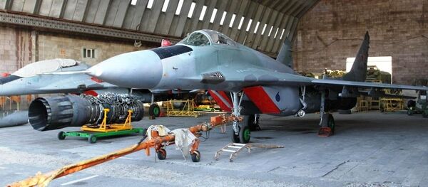 Новые истребители четвертого поколения МиГ-29  поступили на российскую военную базу в Армении после модернизации - Sputnik Армения