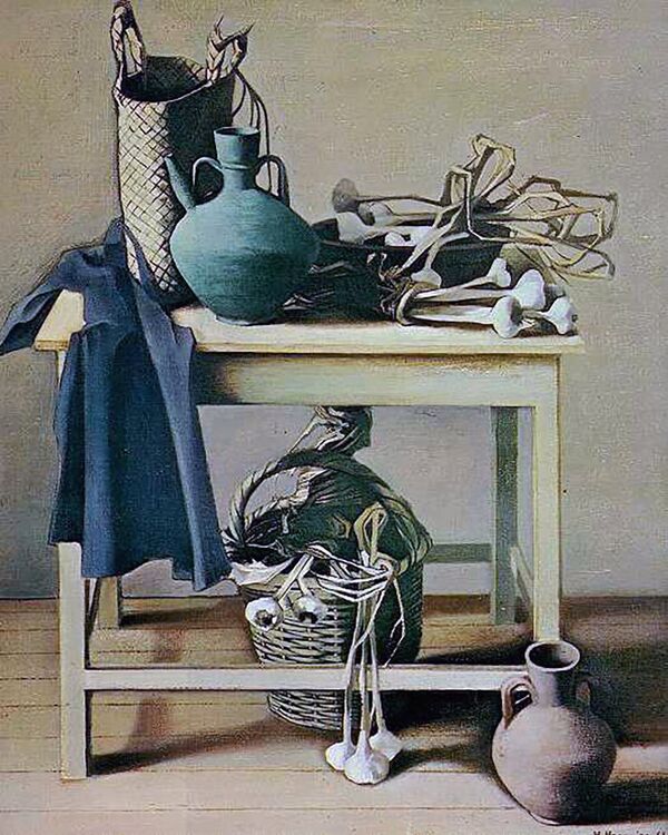 Картина Акопа Акопяна Натюрморт с чесноком - Sputnik Армения