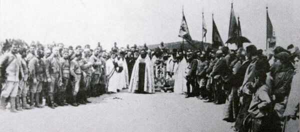 Благославление армянских войск перед сардарапатской битвой - Sputnik Արմենիա