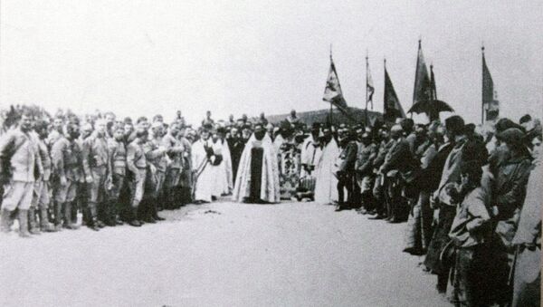 Благославление армянских войск перед сардарапатской битвой - Sputnik Արմենիա