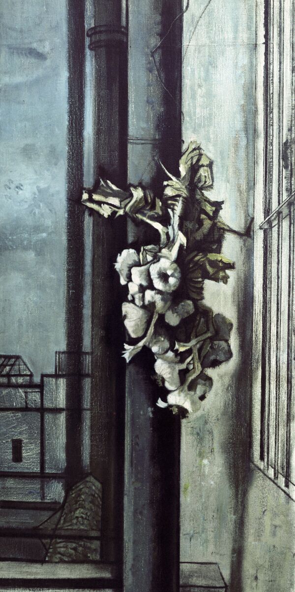 Картина Акопяна Натюрморт с чесноком - Sputnik Армения