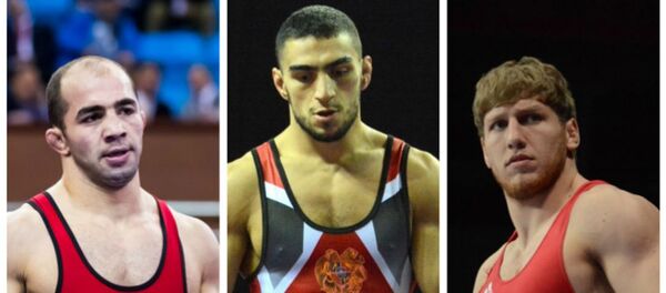 Арсен Джулфалакян, Мигран Арутюнян и Артур Алексанян (слева направо) Арсен Джулфалакян, Мигран Арутюнян и Артур Алексанян (слева направо) - Sputnik Армения