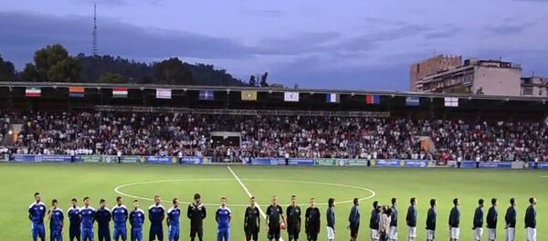 Первые в группе. Фрагменты матча Абхазии и Западной Армении Первые в группе. Фрагменты матча Абхазии и Западной Армении - Sputnik Армения