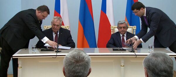 Совместное заявление президентов Армении и Чехии - Sputnik Армения