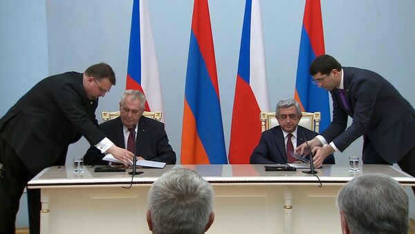 Совместное заявление президентов Армении и Чехии - Sputnik Армения