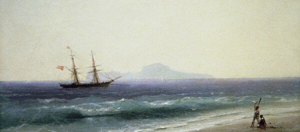 Репродукция картины Ивана Айвазовского Зов о помощи - Sputnik Армения