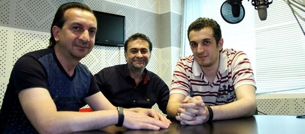 Սպարիկ Սարգսյան, Լևոն Հայրապետյան և Կարեն Ավետիսյան Սպարիկ Սարգսյան, Լևոն Հայրապետյան և Կարեն Ավետիսյան - Sputnik Արմենիա