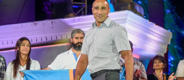 Артур Абрахам на церемонии закрытия VI-х Панармянских игр Артур Абрахам на церемонии закрытия VI-х Панармянских игр - Sputnik Արմենիա