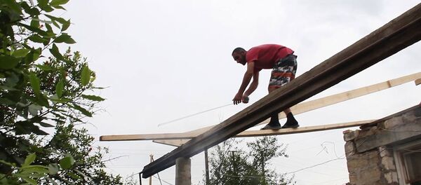 В Мартакерте полным ходом идут восстановительные работы - Sputnik Армения