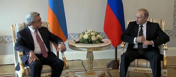 Встреча Сержа Саргсяна и Владимира Путина - Sputnik Армения