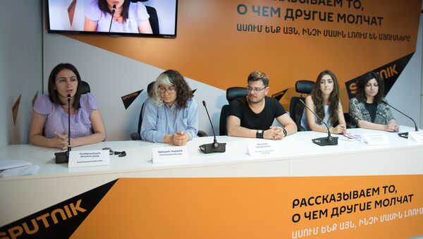 Пресс-конференция, посвященная фестивалю по обмену опытом Площадка - Sputnik Армения