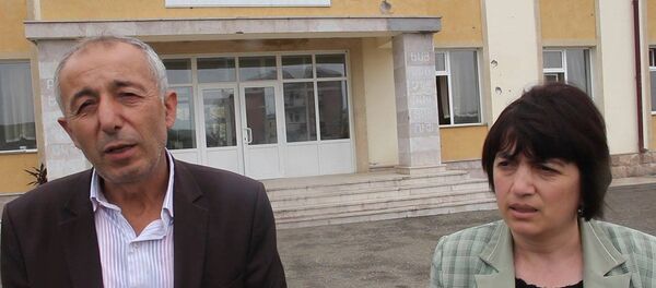 Обстрелянная Градом школа в Мартуни вновь открыла двери для детей - Sputnik Армения