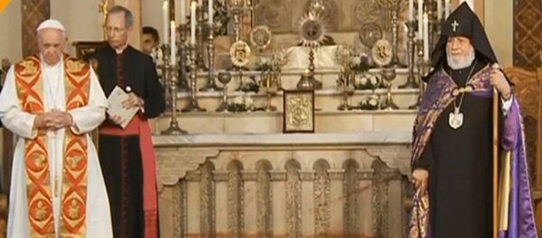 Հռոմի Պապի Բարիգալստյան արարողությունը Սբ Էջմիածնում Հռոմի Պապի Բարիգալստյան արարողությունը Սբ Էջմիածնում - Sputnik Արմենիա