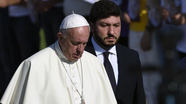 Папа Римский посетил Мемориал жертв Геноцида армян  - Sputnik Армения