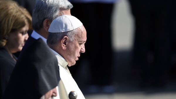 Папа Римский посетил Мемориал жертв Геноцида армян - Sputnik Արմենիա