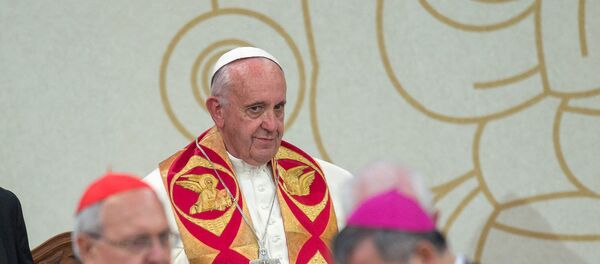 Экуменическая церемония и совместная молитва за мир Папы Римского и Католикоса Гарегина II на площади Республики Экуменическая церемония и совместная молитва за мир Папы Римского и Католикоса Гарегина II на площади Республики - Sputnik Արմենիա