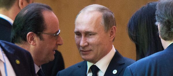 Путин и Олланд - Sputnik Армения