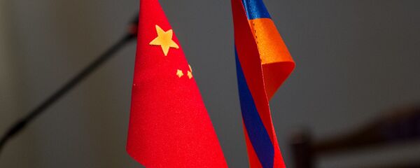 Флаги Армении и Китая Флаги Армении и Китая - Sputnik Армения