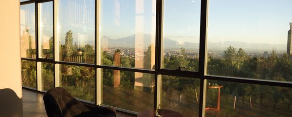 Вид на гору Арарат из кафе Вид на гору Арарат из кафе - Sputnik Армения