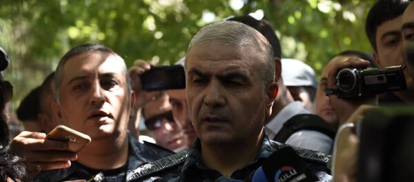 Заместитель начальника Полиции Армении Унан Погосян. Заместитель начальника Полиции Армении Унан Погосян. - Sputnik Армения