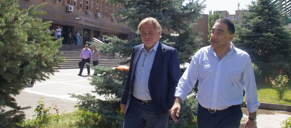 Евгений Касперский и Армен Дарбинян Евгений Касперский и Армен Дарбинян - Sputnik Армения