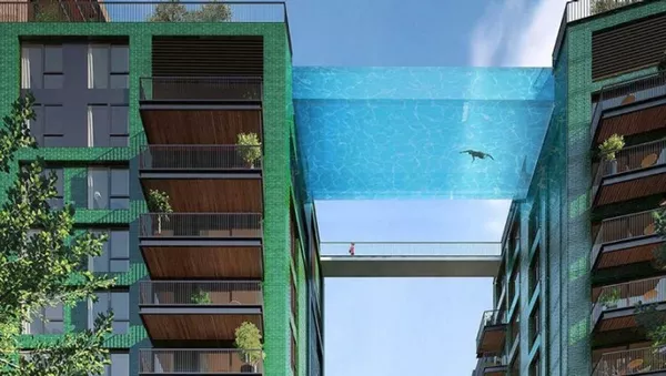 Небесный бассейн - задумка ирландского девелопера, Sky pool - Sputnik Армения