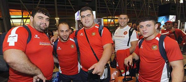 Первая группа армянских спортсменов отправилась на Олимпийские игры в РИО Первая группа армянских спортсменов отправилась на Олимпийские игры в РИО - Sputnik Արմենիա