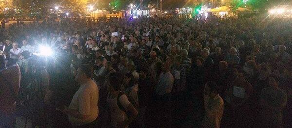 Акция протеста в поддержку группировки Сасна Црер Акция протеста в поддержку группировки Сасна Црер - Sputnik Արմենիա