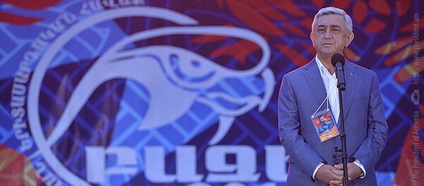 Президент Армении Серж Саргсян Президент Армении Серж Саргсян - Sputnik Армения