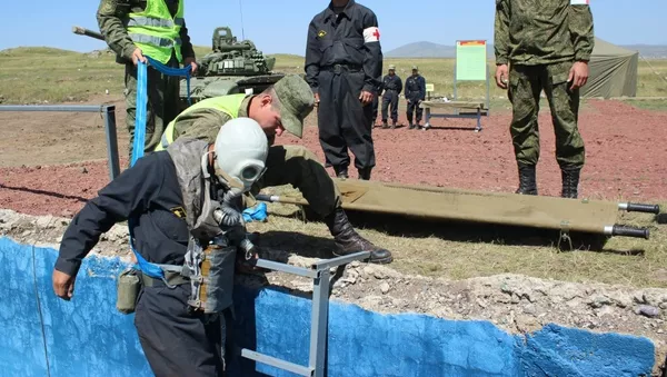 Танкисты ЮВО в Армении приступили к легководолазной подготовке - Sputnik Армения