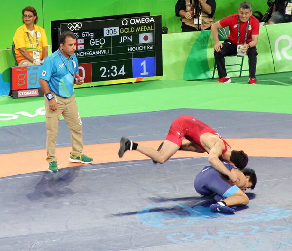 Грузинский борец вольного стиля Владимир Хинчегашвили Грузинский борец вольного стиля Владимир Хинчегашвили - Sputnik Արմենիա