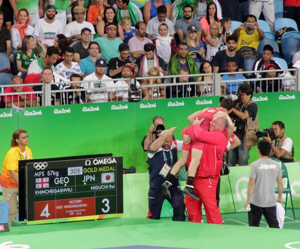 Грузинский борец вольного стиля Владимир Хинчегашвили Грузинский борец вольного стиля Владимир Хинчегашвили - Sputnik Армения