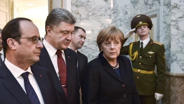 Переговоры лидеров России, Германии, Франции и Украины в Минске - Sputnik Армения