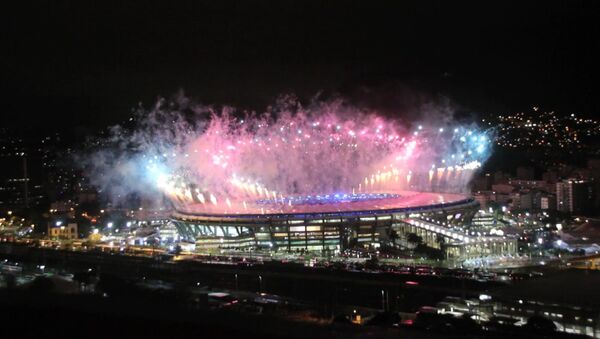 СПУТНИК_Праздничный салют в честь закрытия Олимпийских игр в Рио-де-Жанейро - Sputnik Армения