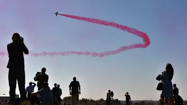 Открытие Международного авиационно-космического салона МАКС-2015 Открытие Международного авиационно-космического салона МАКС-2015 - Sputnik Армения